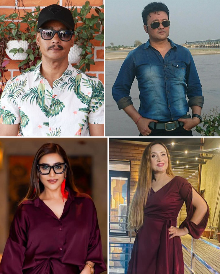 saugat malla, niruta shing, bipana thapa, uttam pradhan